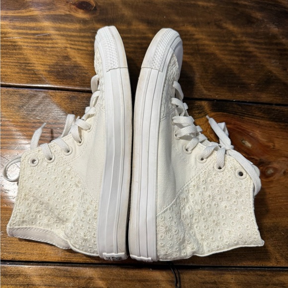 High top Allstar converse Off White Monochrome Size 9.  Unisex - Picture 9 of 13